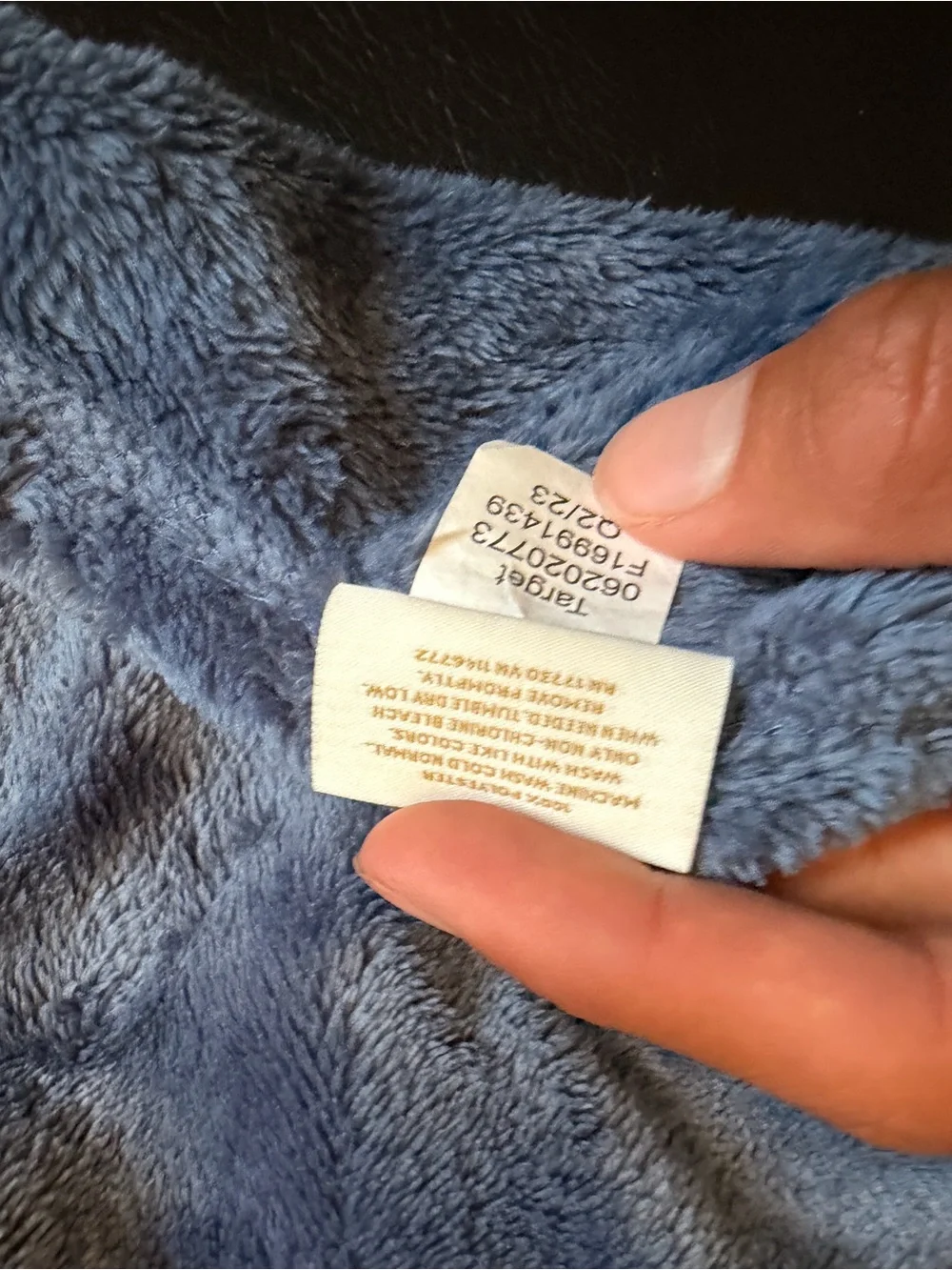 Threshold Soft Plush Navy Blue Throw Blanket